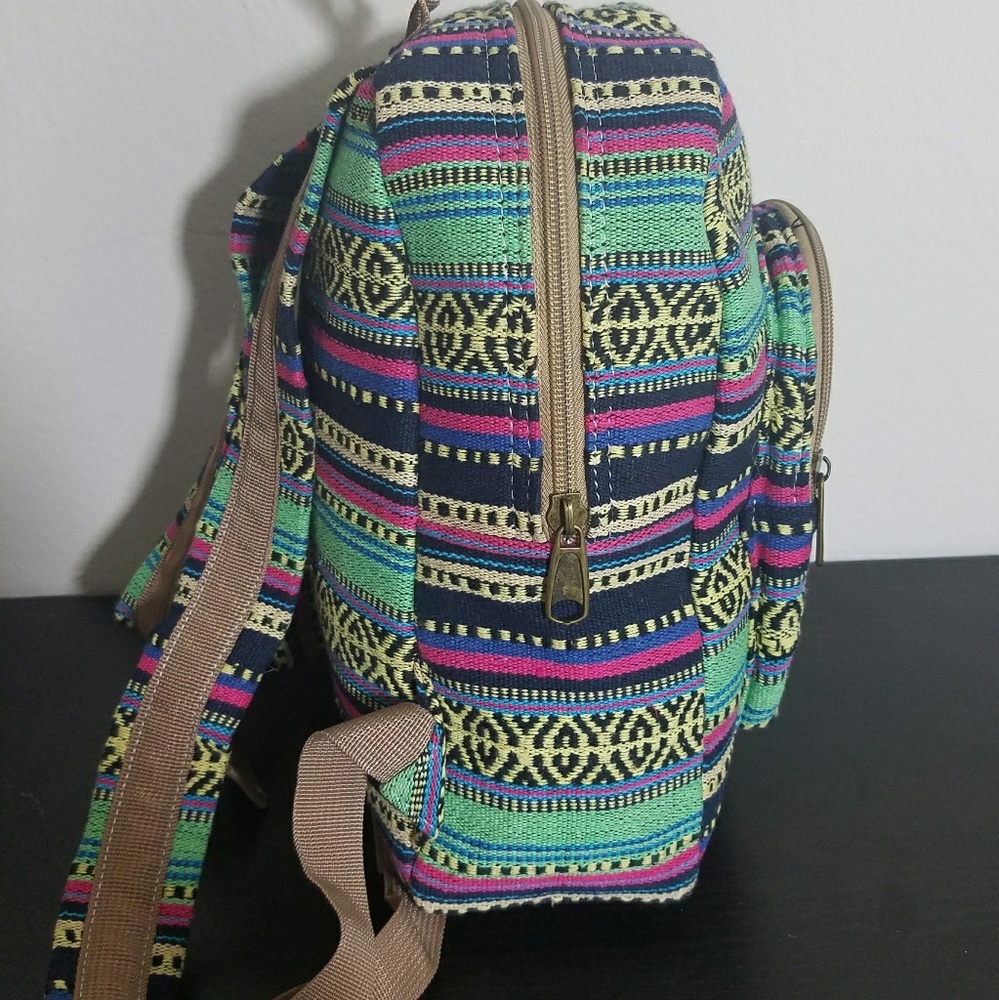 Brand new bohemian handmade mini backpack - Picture 4 of 5